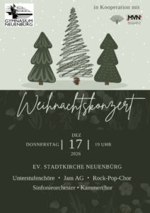 Plakat Weihnachtskonzert 2026